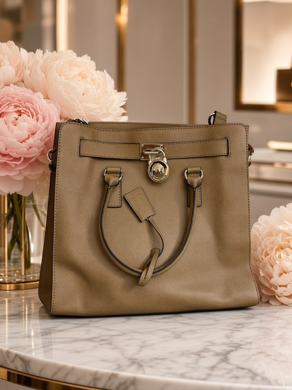 Michael Kors Taupe Hamilton